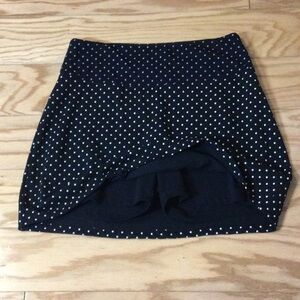 L Teezher black polka dot skort